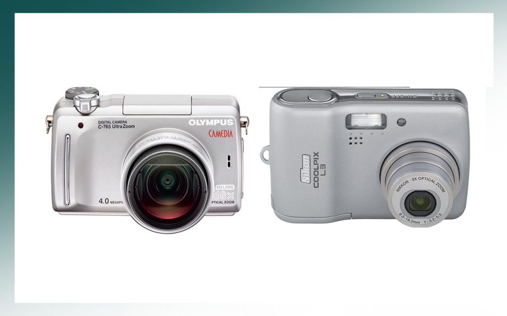 กล้อง Olympus Camedia และ กล้อง Nikon Coolpix L3